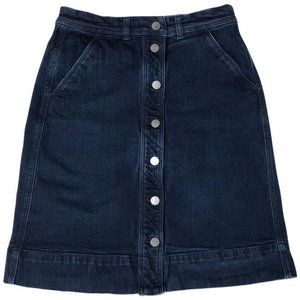 Ann Taylor Dark Wash Denim Skirt